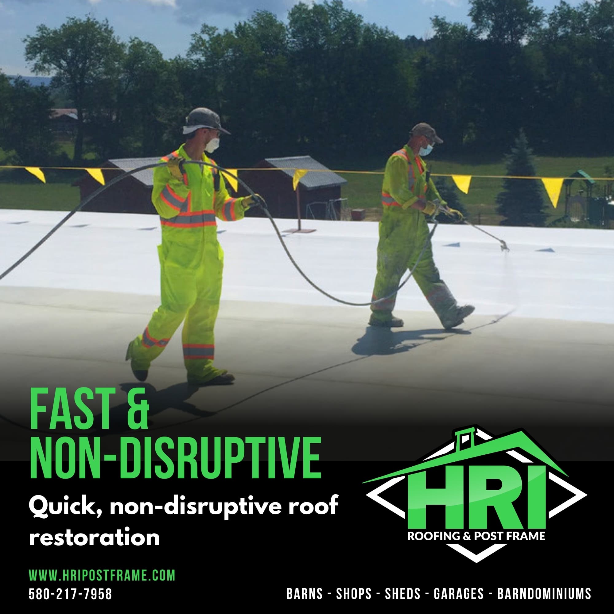 Restore Your Roof Quickly and Without Disrupting Operations with HRI’s Silicone RCR System