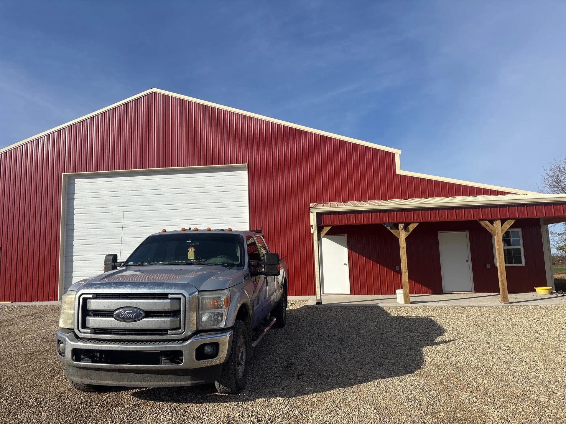 60x80 Commercial Building with Attached Shop and Porch