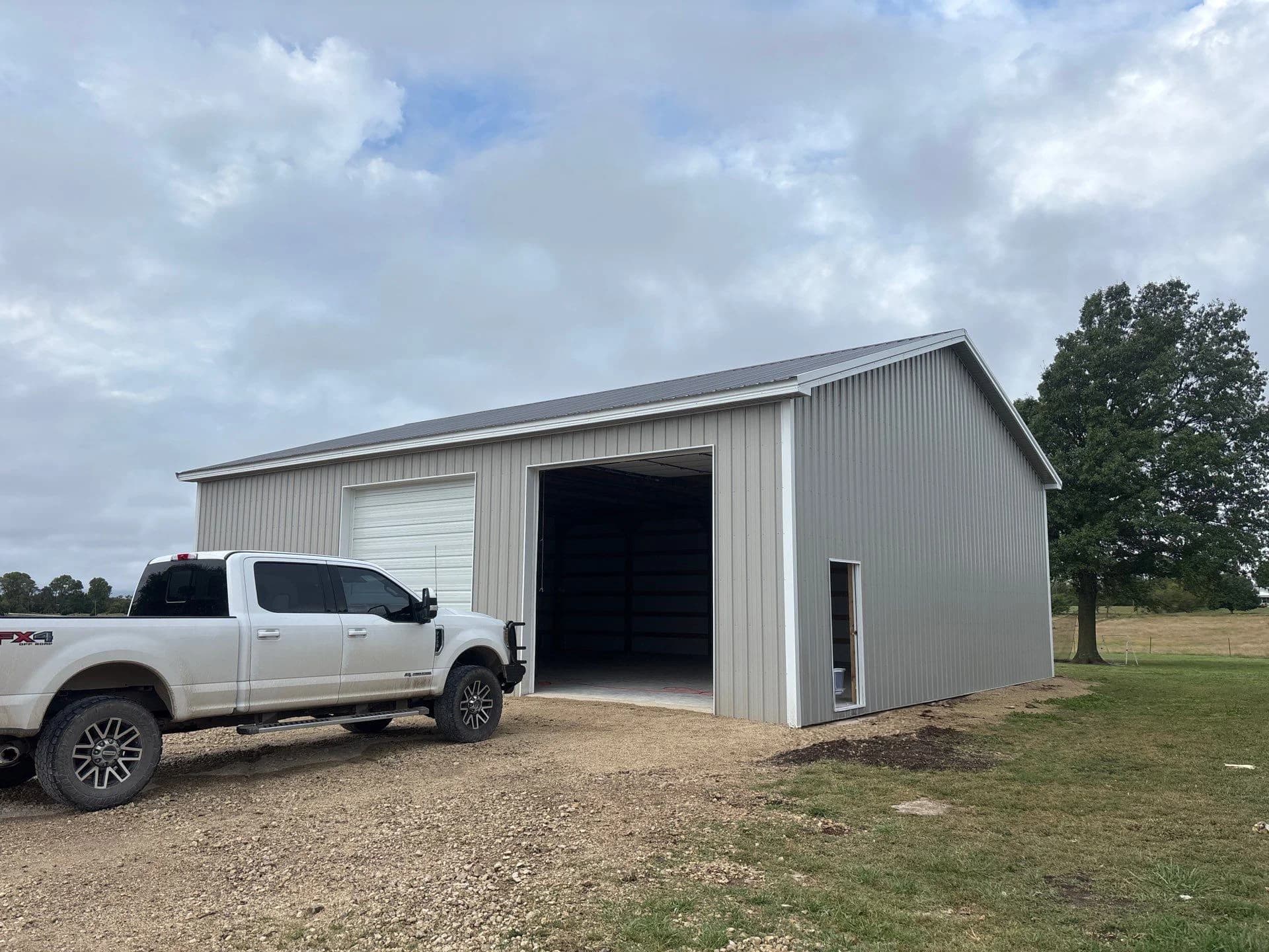 40x50 Post Frame Shop Building
